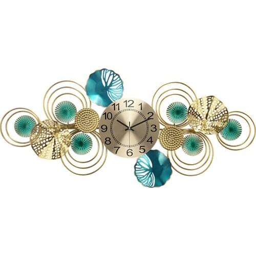 New Chinese fashion home living room art watch light luxury decoration wall clock Atmosphere Watch creative silent wall clock