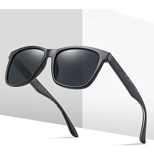 New Square Frame Clear Vision TR Material Fashionable Comfortable Men Trendy Polarized Sunglasses JD2003