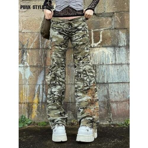 PUNK STYLE GIRL Women's Camouflage Pants