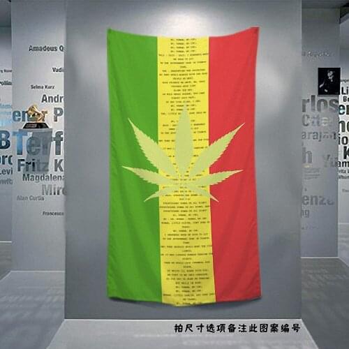 Bob Marley Retro Poster Jamaican Reggae Rock Music Flag Banner Tapestry Mural Bar Cafe Bedroom Background Decor Cloth