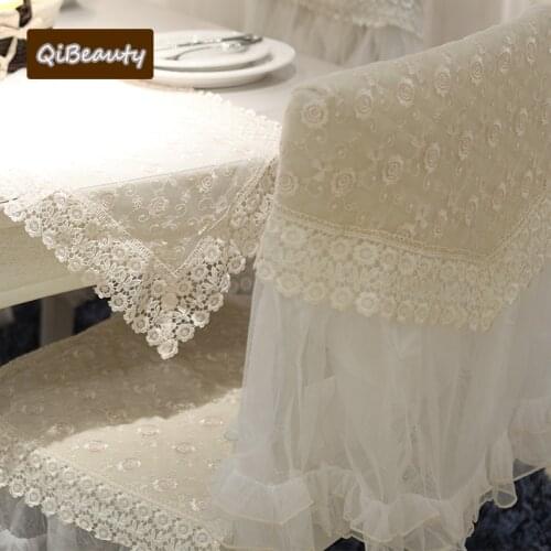 Korean Style Pink Lace Cushion Pastoral Lace Sofa Cover Sofa Slipcover Simple Style Chair Cushion Chair Cover