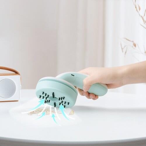 Handheld Keyboard Cleaner, Rechargeable Mini Vacuum Cordless Desk Vacuum Cleaner for Dust, Hairs, Laptop, Piano, Computer, Car