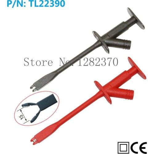 [SA] TL22390 high voltage alligator clip test hook Rigid Shaft Clamp type Test Probe --10pcs/lot