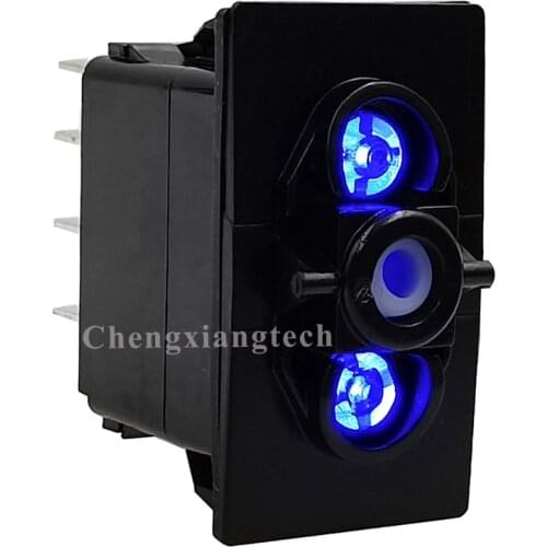 7 Pins Momentary ON OFF Momentary ON Blue Led Lights Switch Base for Carling Arb Narva Style Car Boat Marine Rocker Switch