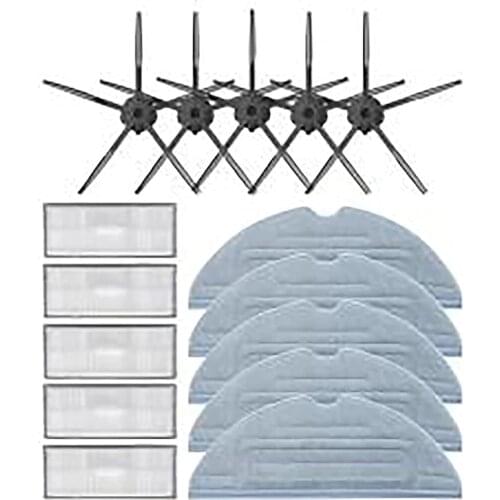 AD-Replacement Cloth Mop Filter Cloths Side Brush, Cleaning Pad Comb for Roborock T7S T7S Plus S7 Sweeping Accessories