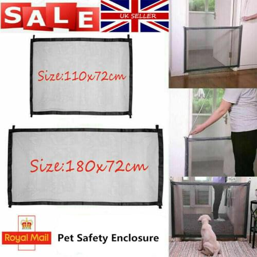 Stair Gate Guard Pet Dog Gate Baby Toddler Folding Safety Retractable Isolation