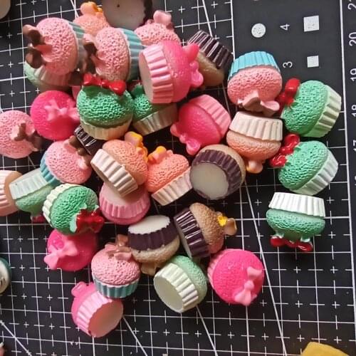 1pcs/lot resin flat back strawberry bow cake 15mm Scrapbook Embellishment DIY Phone Decoration
