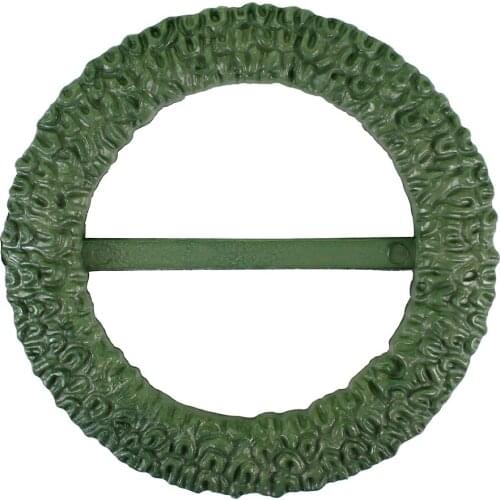 20pieces Green Round Buckles Ribbon Slider Craft W/Inner Hole 48mm for Waistband Belt Bowknot Collar Decorated Sewing K513