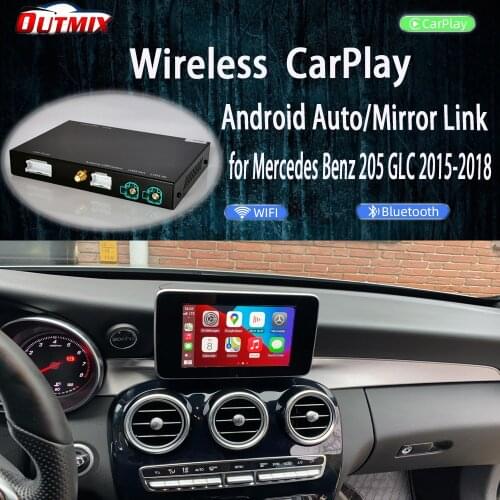 Wireless Apple CarPlay Android Auto Interface for Mercedes Benz C-Class W205 GLC 2015-2018, with Mirror Link AirPlay Car Play