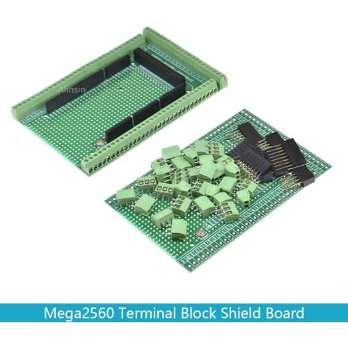 Double-side PCB Prototype Screw Terminal Block Shield Board Kit For arduino MEGA-2560 Mega 2560 R3 Mega2560 R3