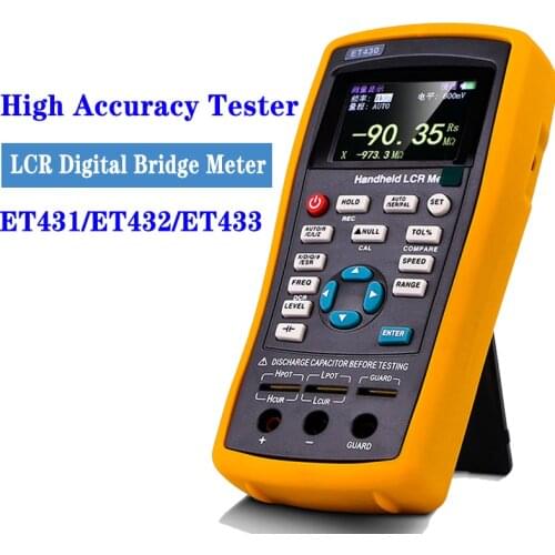 ET431 Multifunction Handheld LCR Digital Resistance Meter High Precision Capacitance Inductance Resistance Meter Tester 100~240V