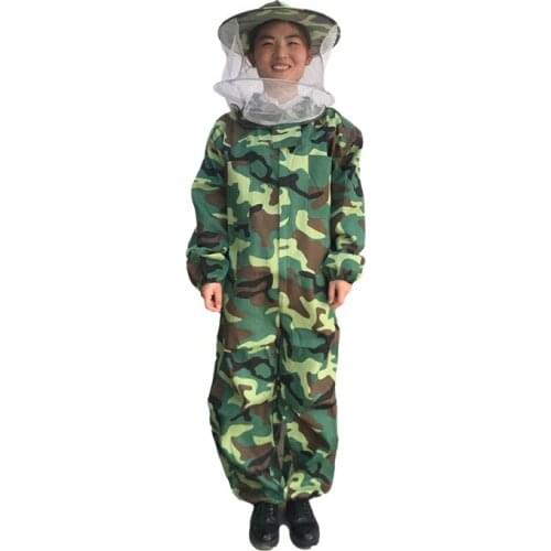 1 set Camouflage beekeeper suit for bee veil clothes beekeeping tools supplies bee farm equipment supplies