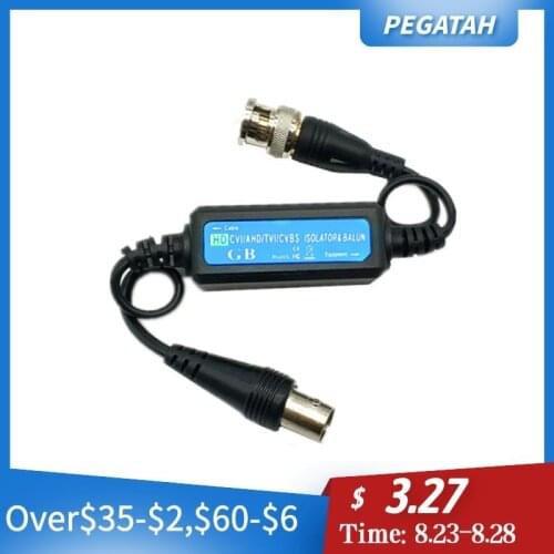 5MP High Definition Coaxial Video Ground Loop Isolator BNC video balun Support HD-CVI/AHD/TVI/CVBS Video Signals
