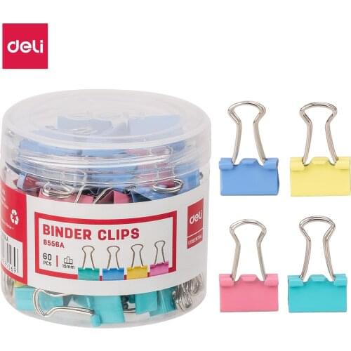 Metal Binder Paper Clips Tube Packing Color Paper Clips Colors Various Size Document File Binder Office Supplies