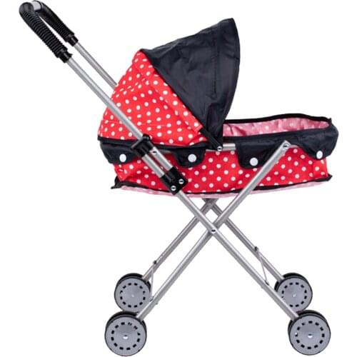 Cute Large-capacity Dotted Baby Doll Stroller - Great Gift for Kids, Toddler