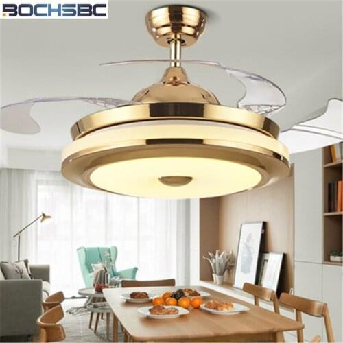 BOCHSBC Invisible Ceiling Fan Light Living Room Dining Room Bedroom Fan Light Simple Modern Electric Fan With Luxury Feature