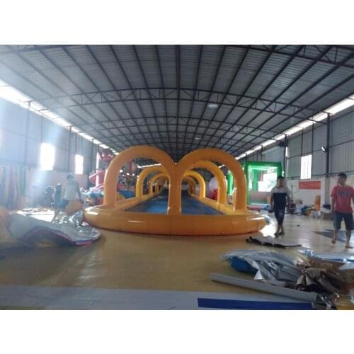 New Giant Inflatable Slide PVC Movable inflatable water park for Entertaining with water slide frame pool water games Slide