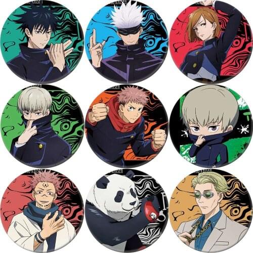 New Styles Japanese Anime Jujutsu Kaisen Brooch Cosplay Badge Backpacks Button Clothes Female Women Party Gift ZSHZ