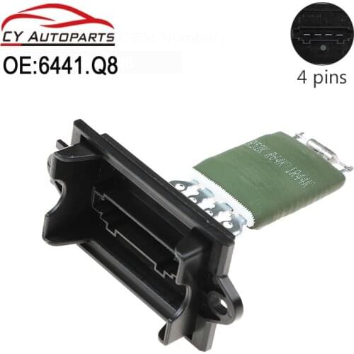 New Car Blower Fan Motor Heater Resistor Speed Controller For Citroen C2 C3 For Peugeot 1007 605 6441.Q8 6441Q8