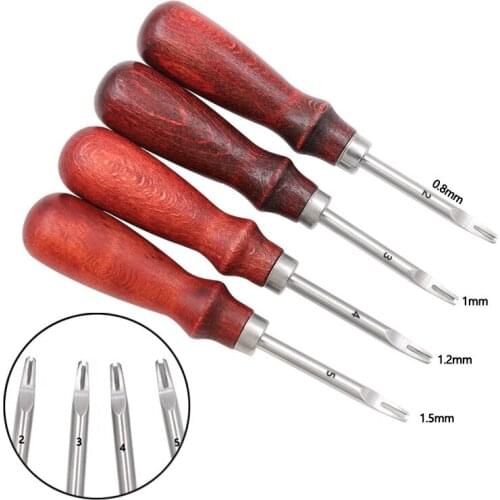 0.8/1.0/1.2/1.5Mm Sharp Leather Edge Beveler For Leather Craft Skiving Beveling Knife Cutting Hand Craft Tool Edge Cutter