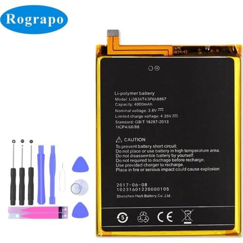 Original 4000mAh UMI Max Li3834T43P6H8867 Replacement Battery For UMI Super Cell Mobile Phone Batteries