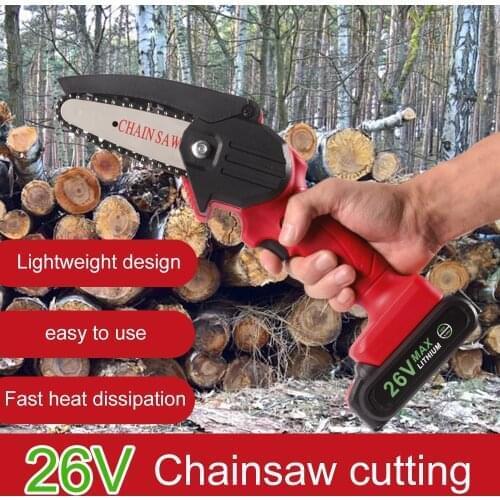 Portable Electric Pruning Saw Rechargeable Small Electric Chain Saws Woodworking Mini One-handed Electric Saw Garden Logging