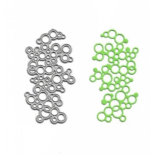 Bubble Metal Dies Cutting Album Card Making Craft Stencil Clear Stamps And Dies Embossing Folders For Scrapbook Paper Cutter Die