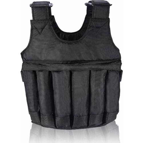 Adjustable Fitness Weighted Vest 20kg 50kg Exercise Training Fitness Jacket Gym Workout Boxing Waistcoat Fitness Equipment TK