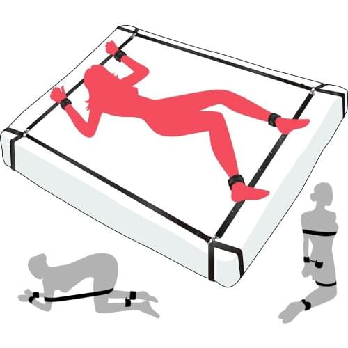 2021 sex swing fetish bandage, bed belt, adult game sex toy, female couple handcuffs restraint belt ankle handcuffs