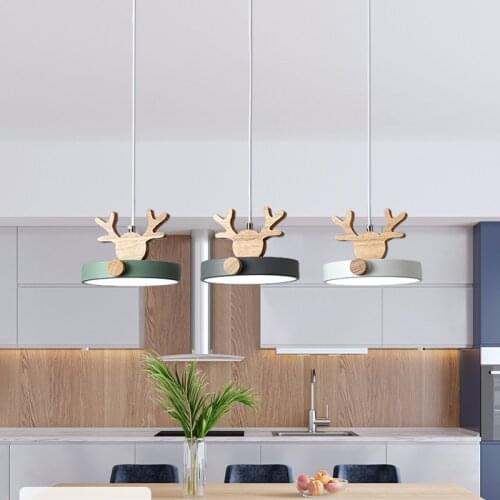LED chandelier for Dining room Pendant Lights Kitchen Cafe Island Hanging Light Modern Lighting Fixtures Nordic Minimalist Lamp