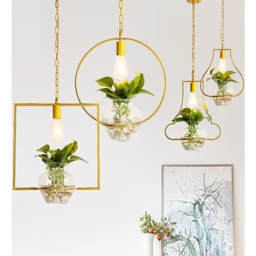 Modern decorative pendant lights Hanging lamps golden colour lampshade restaurants kitchen dining room Luminaire E27 110V 220V X