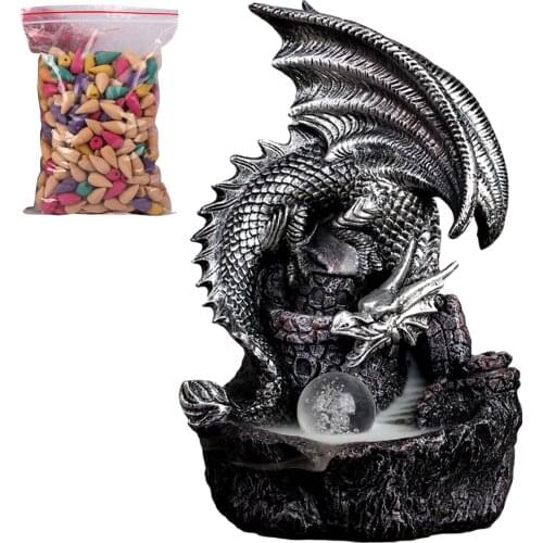 Backflow Incense Burner Luminous Dragon Incense Holder Decoration Backflow Incense Burner Luminous Dragon Incense Holder