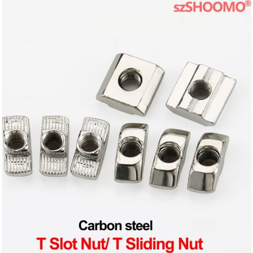 T Type Nuts Elastic Nut Shrapnel Steel Ball Nuts Semicircular Spring Nut Slot T-nut Sliding T Nut Roll-in For 3D Printing