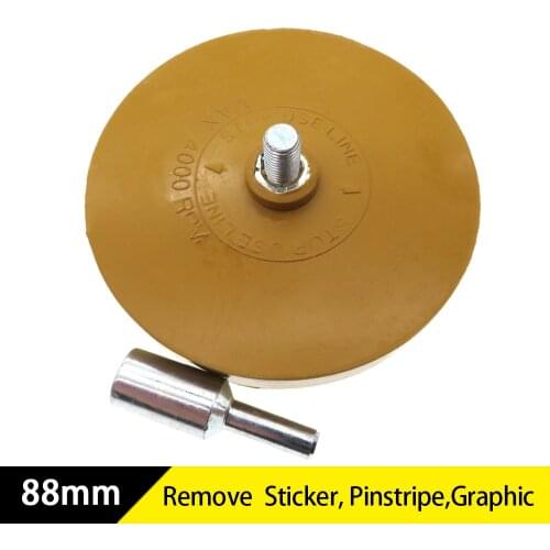 88mm Universal Rubber Eraser Wheel For Remove Car Glue Adhesive Sticker Pinstripe Decal Graphic Auto Repair Paint Tool