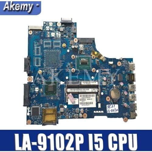 VAW11 LA-9102P REV: 17 de 1.0 For DELL Inspiron 3721 5721 Laptop Motherboard CN-03WVDR 03WVDR I5-3337U CPU mainboard originais