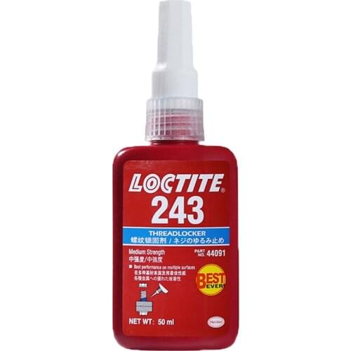 Screw seal glue Loctite 243 Sealing screw glue medium strength thread locker anaerobic adhesive Anti-corrosion