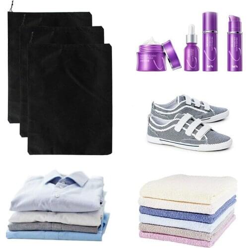 10pcsWaterproof Travel Shoe Bag Oxford Cloth Storage Bag Pouch Convenient Makeup Storage Organizer Shoes Sorting Zipper Shoe