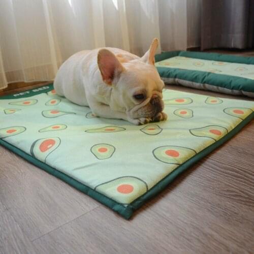 Summer Ice Silk Breathable Cat Litter Pet Mat Dog Supplies Litter Mat Summer Mat Kennel Pet Utensils Dog Bed