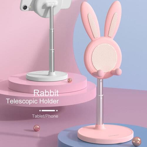 Retractable Phone Stand Rabbit Phone Accessories Portable Phone Holder Stand Metal Material Tablet Laptop Stand