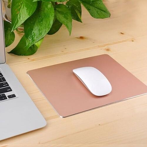 High End Metal Aluminum Mouse Pad Hard Smooth And Slim Electronic Game Mouse Pad Waterproof And Antiskid Home Desk Pad