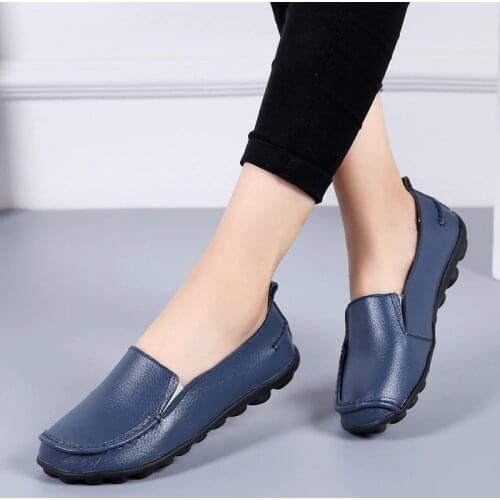 Flats ladies shoes 2021 genuine leather comfortable summer shoes women sneakers female casual sneakers women flats plus size