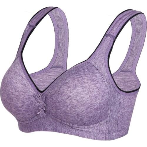 Ladies Thin Section No Steel Ring Full Cup Adjustment Gathered Bra