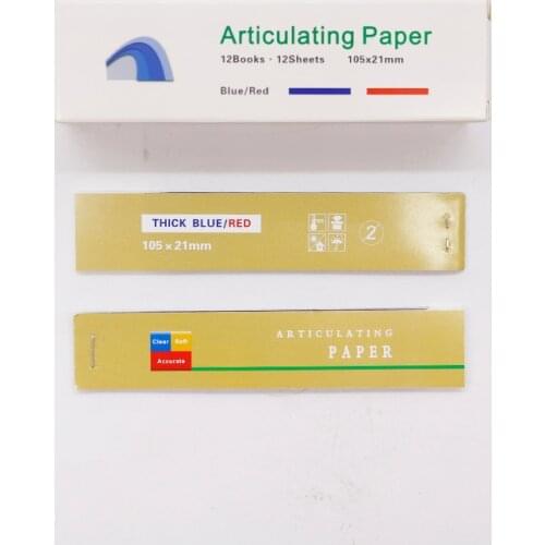 10 Boxes Dental Material Articulating Paper Teeth Oral Care Dentist Lab Product Tool Double Side Thick