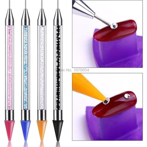 100pcs Diamond painting cross stitch Point Flower Line Rhinestones Tip Painting Drawing Polish Manicure Tools