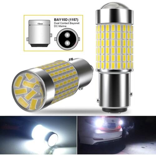 1157 BAY15D Led Lamp Car P21/5W P27/7W W21/5W BA15S Led Brake Light Tail Bulb For HYUNDAI I30 I40 IX35 SOLARIS SONATA TUCSON