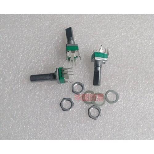 15pcs RK097N single sealed potentiometer B2K / thread length 7MM / handle with threaded 15MM flower shaft
