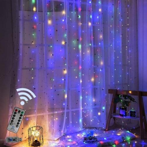 3m Curtain String Light Flash Fairy Garland Home Decor Wedding Ramadan Decoration Happy Christmas Decoration for Home