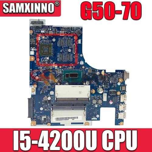 Akemy Laptop Motherboard For Lenovo G50-70 ACLU1/ACLU2 NM-A271 SR170 I5-4200U DDR3 Mainboard Full test