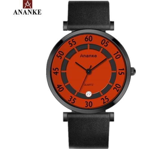 Ananke Ladies Watch With Leather Strap