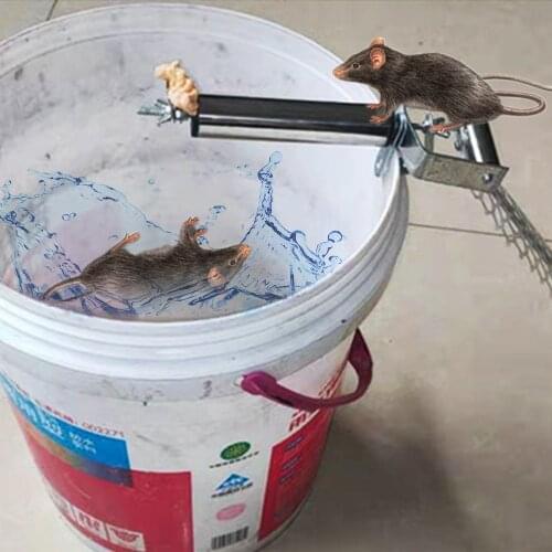 Auto Mouse Traps Stainless Steel Rolling Stick Rat Catcher Mousetrap Household Pest Mice Control Rodent Bait Killer